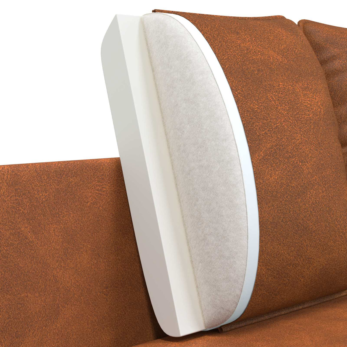 2-Seater Sofa Brown 188 x 81 x 89 cm Faux Leather