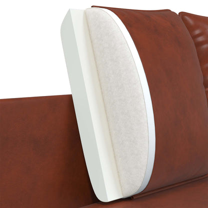 2-Seater Sofa Shiny Brown 188 x 81 x 89 cm Faux Leather