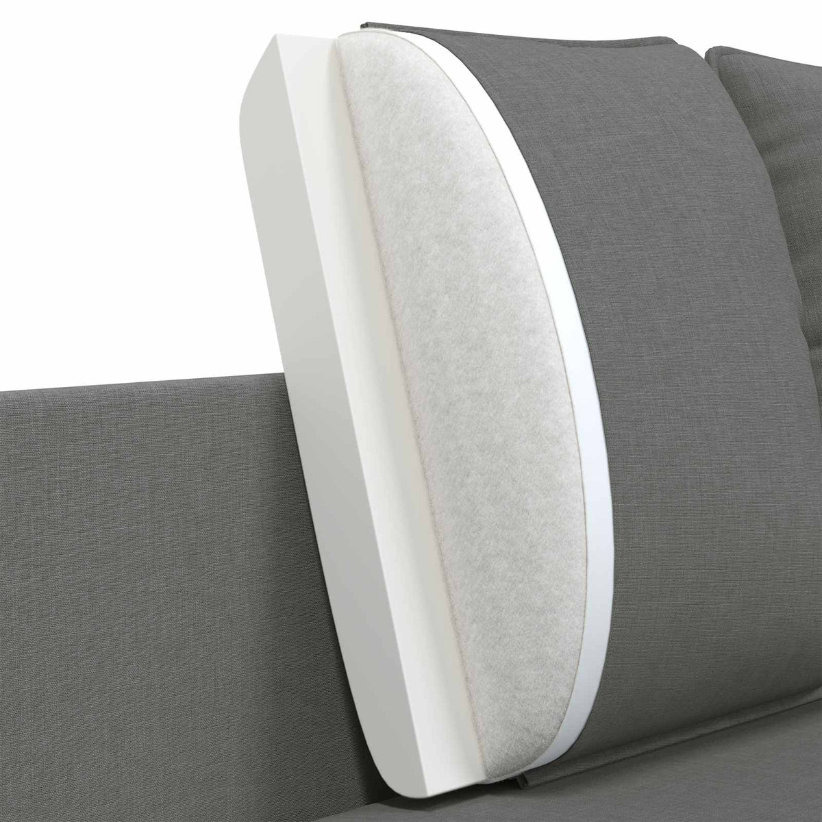 3-Seater Sofa Dark Grey 222 x 81 x 89 cm Fabric