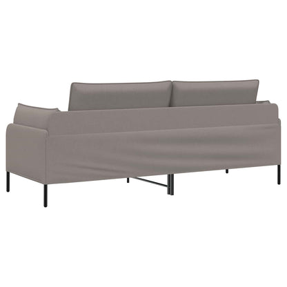 3-Seater Sofa Taupe 222 x 81 x 89 cm Fabric