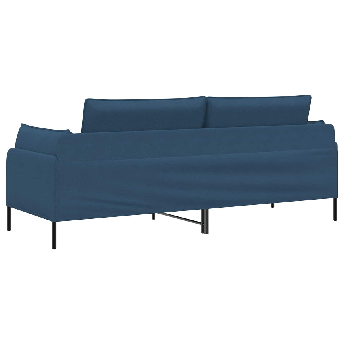 3-Seater Sofa Blue 222 x 81 x 89 cm Fabric