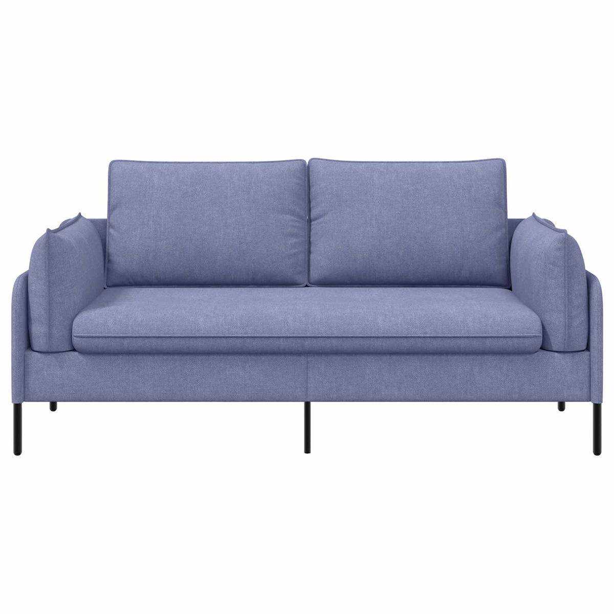 3-Seater Sofa Jeans Blue 222 x 81 x 89 cm Fabric