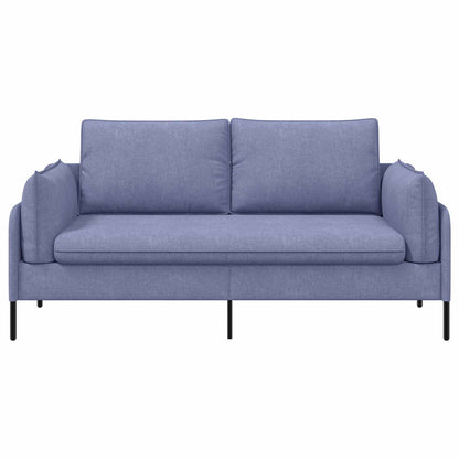 3-Seater Sofa Jeans Blue 222 x 81 x 89 cm Fabric