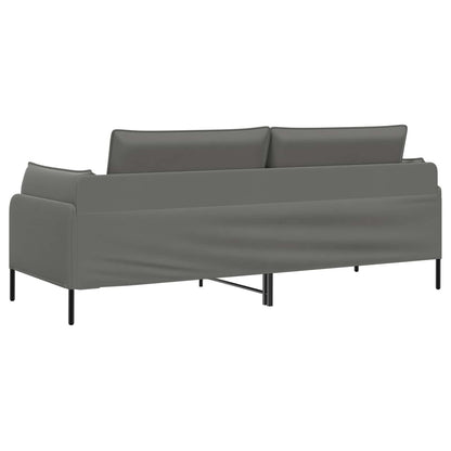 3-Seater Sofa 3-Seater Dark Grey 222 x 81 x 89 cm Velvet