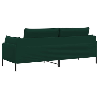 3-Seater Sofa Dark Green 222 x 81 x 89 cm Velvet
