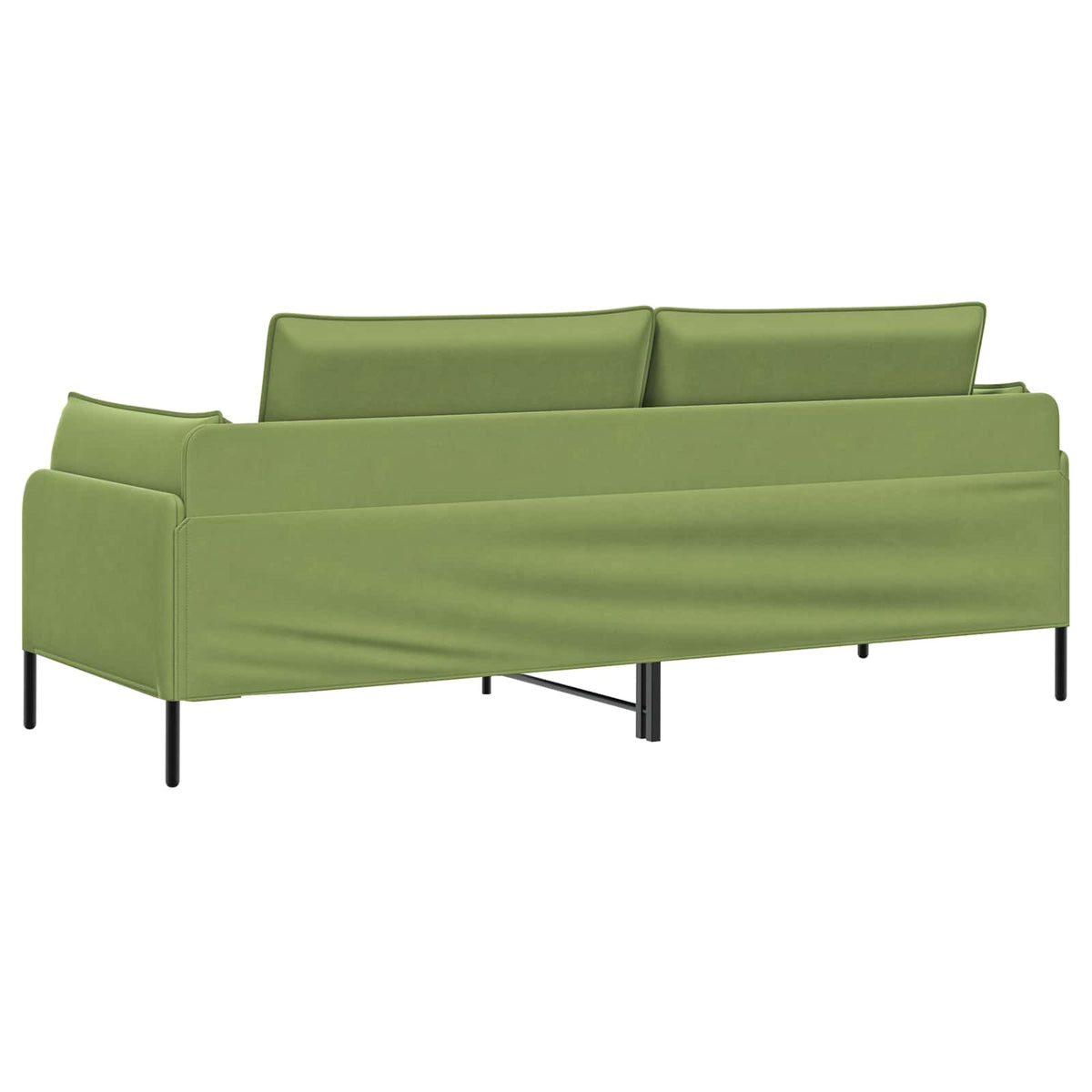 3-Seater Sofa 3-Seater Light Green 222 x 81 x 89 cm Velvet