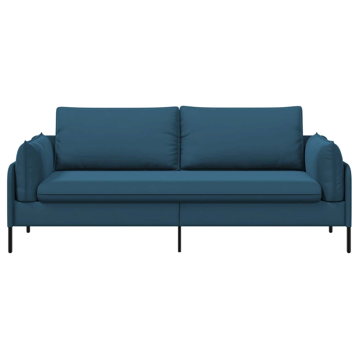 3-Seater Sofa 3-Seater Blue 222 x 81 x 89 cm Velvet