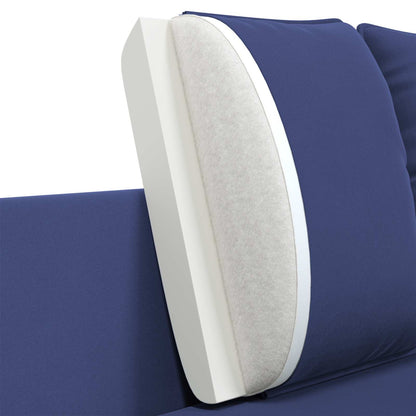 3-Seater Sofa Police Blue 222 x 81 x 89 cm Velvet