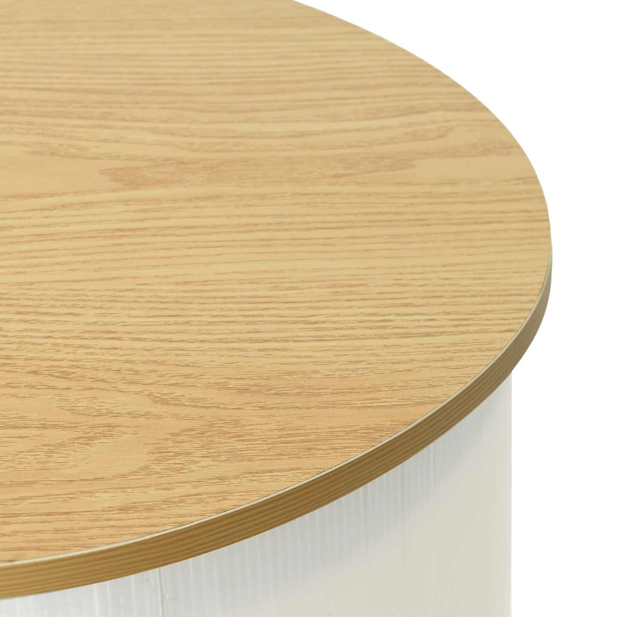 Trade Show Counter Light Brown and White 90 x 48 x 93 cm