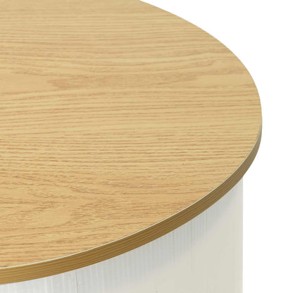 Trade Show Counter Light Brown and White 90 x 48 x 93 cm