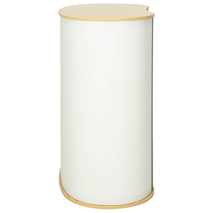 Trade Show Counter Light Brown and White 90 x 48 x 93 cm