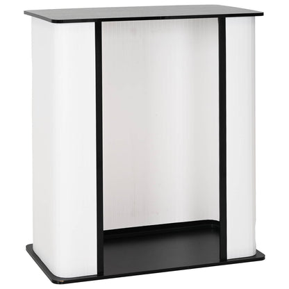 Trade Show Counter Black and White 80 x 40 x 93 cm