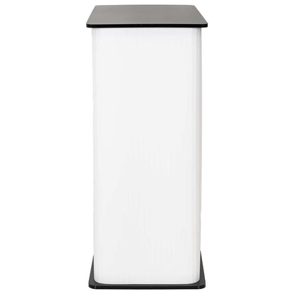 Trade Show Counter Black and White 80 x 40 x 93 cm