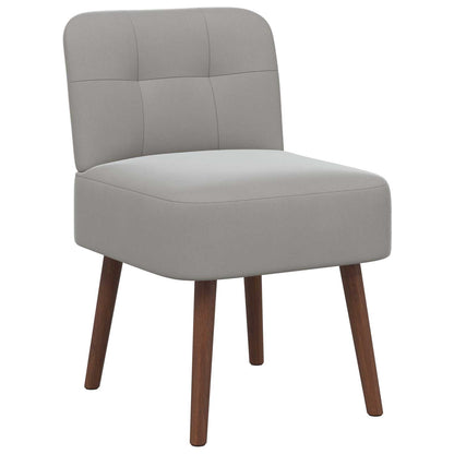 Slipper Chair Light Grey Velvet