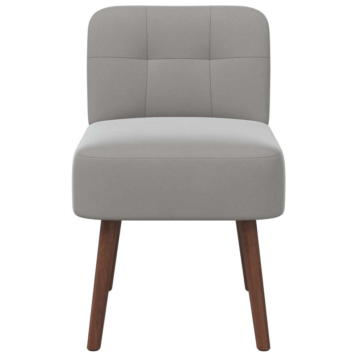 Slipper Chair Light Grey Velvet