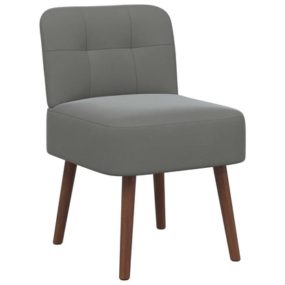 Slipper Chair Dark Grey Velvet