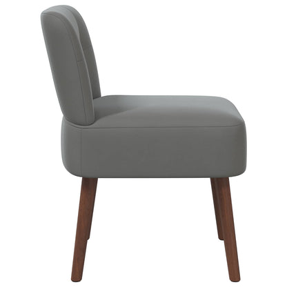 Slipper Chair Dark Grey Velvet