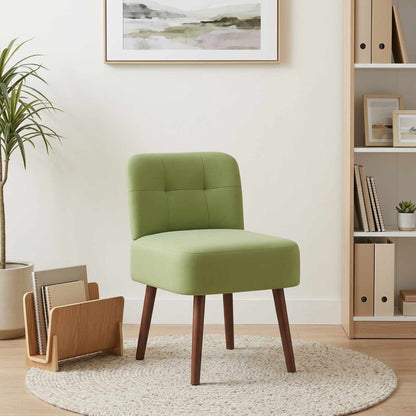 Slipper Chair Light Green Velvet