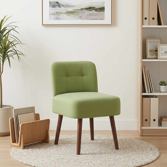 Slipper Chair Light Green Velvet