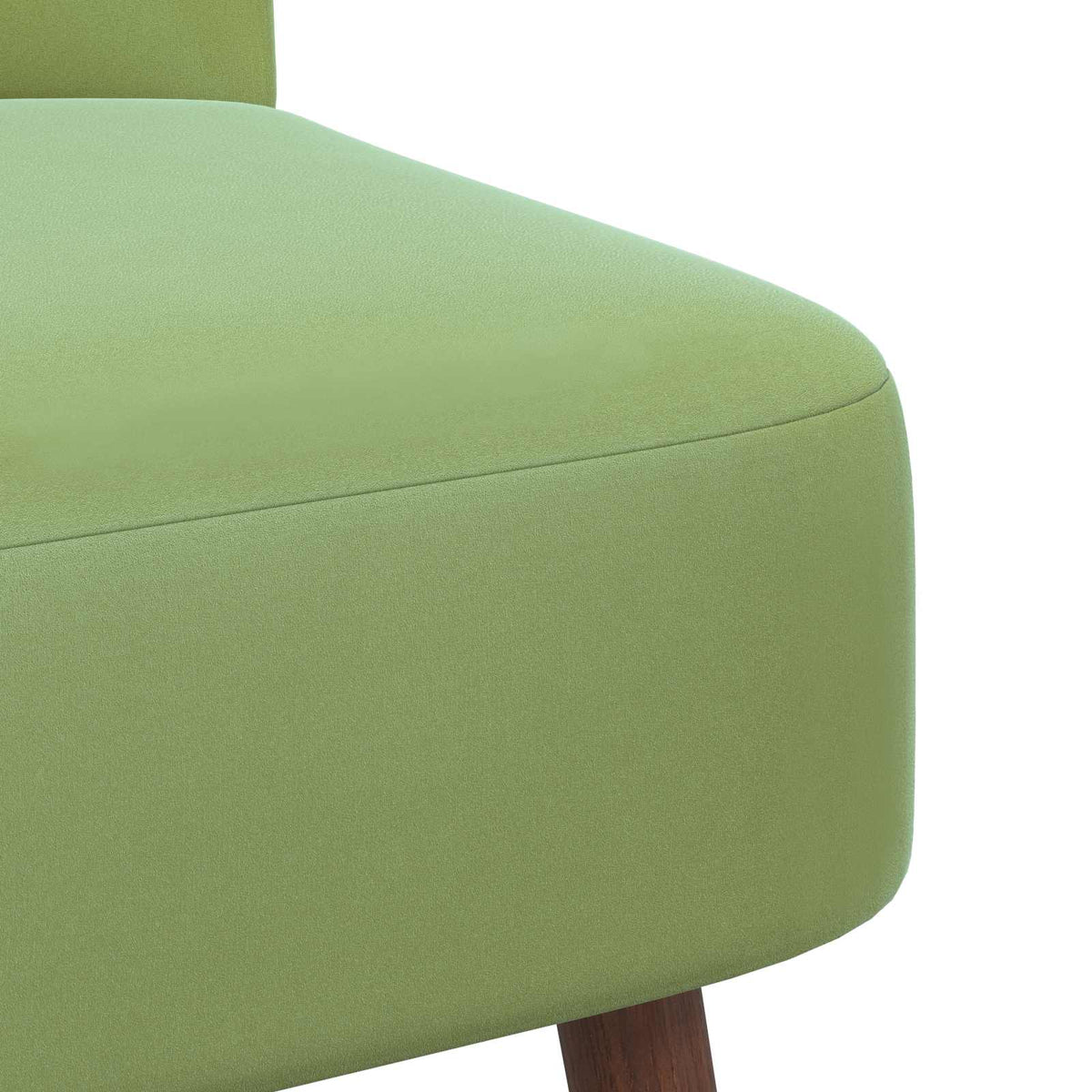 Slipper Chair Light Green Velvet