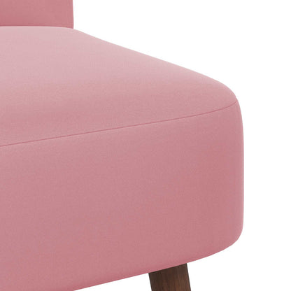 Slipper Chair Pink Velvet