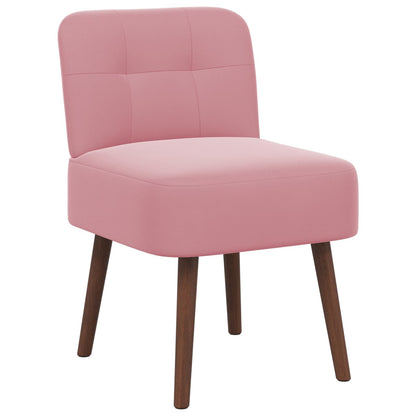 Slipper Chair Pink Velvet
