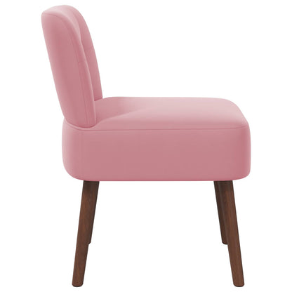Slipper Chair Pink Velvet