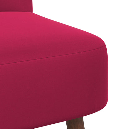Slipper Chair Wine Red Velvet