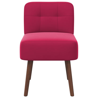 Slipper Chair Wine Red Velvet