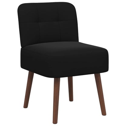 Slipper Chair Black Velvet