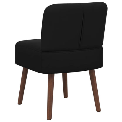 Slipper Chair Black Velvet