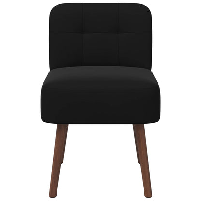 Slipper Chair Black Velvet