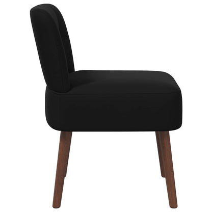 Slipper Chair Black Velvet