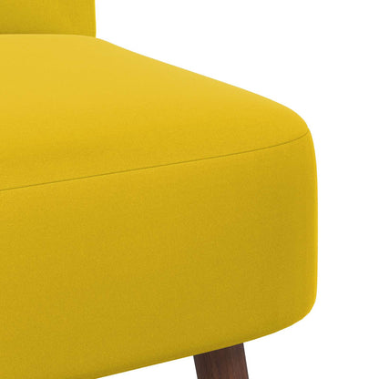 Slipper Chair Yellow Velvet