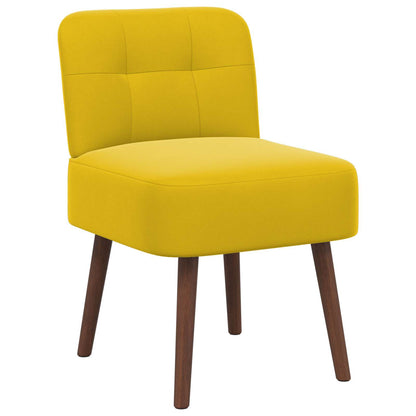 Slipper Chair Yellow Velvet