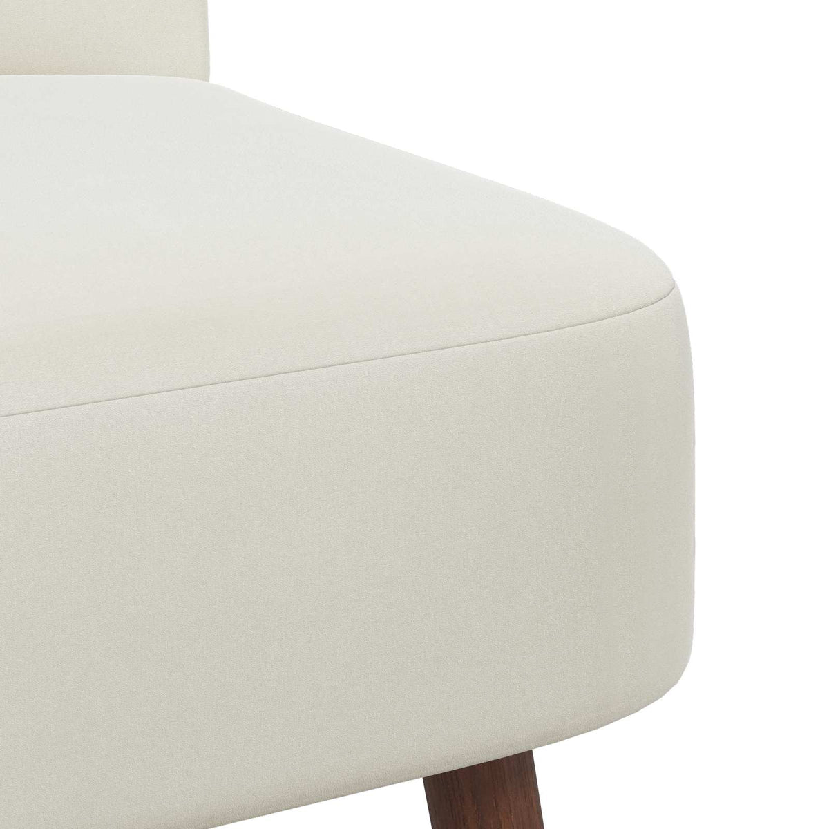 Slipper Chair Cream Velvet
