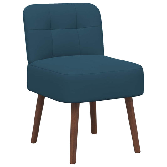 Slipper Chair Blue Velvet
