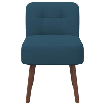 Slipper Chair Blue Velvet