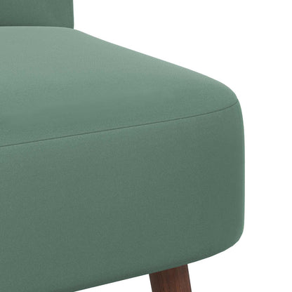 Slipper Chair Sea Green Velvet