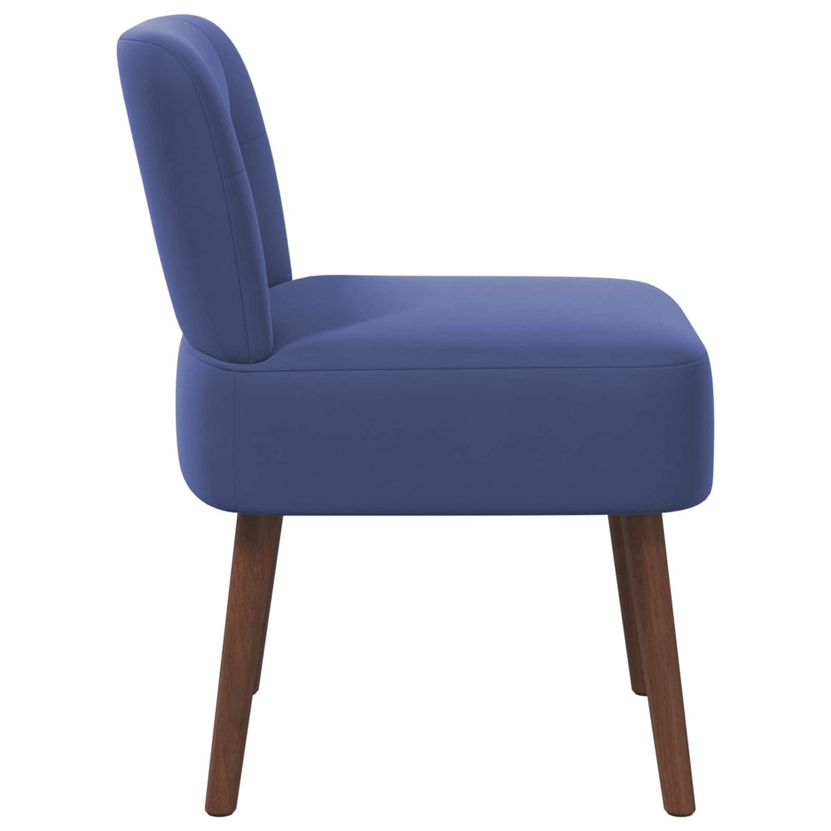 Slipper Chair Police Blue Velvet