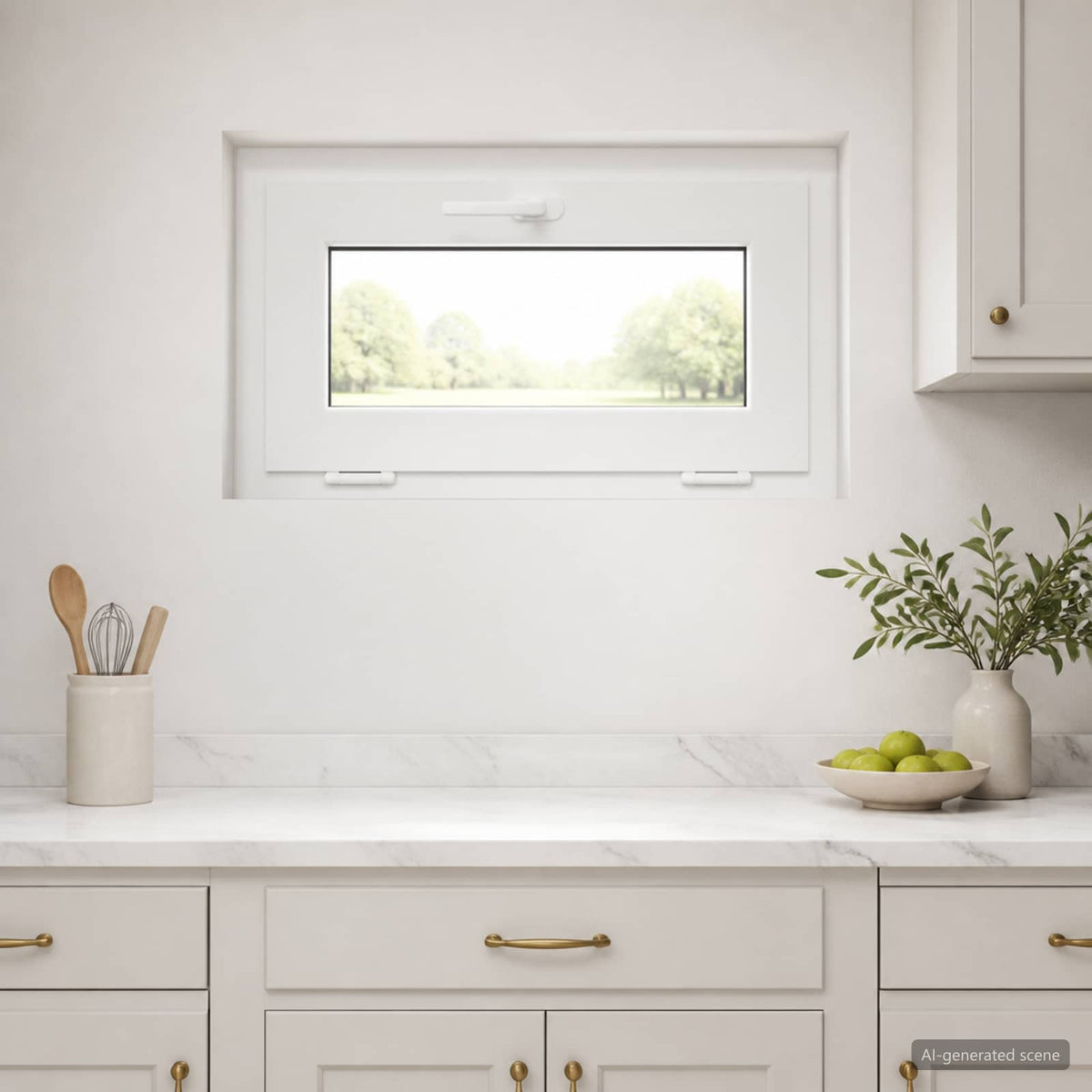 Basement Window Internal Colour White RISOR 70 x 40 cm