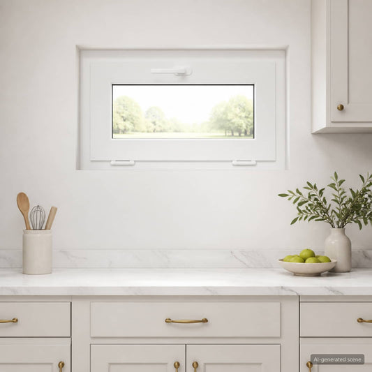Basement Window Internal Colour White RISOR 70 x 40 cm