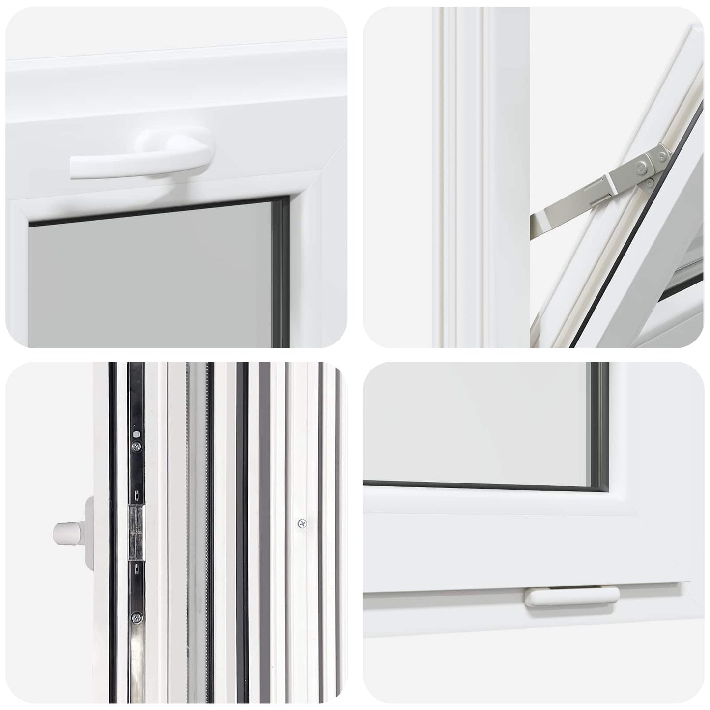 Basement Window Internal Colour White RISOR 50 x 45 cm