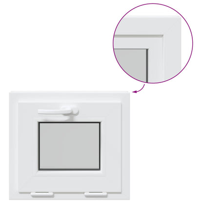 Basement Window Internal Colour White RISOR 50 x 45 cm