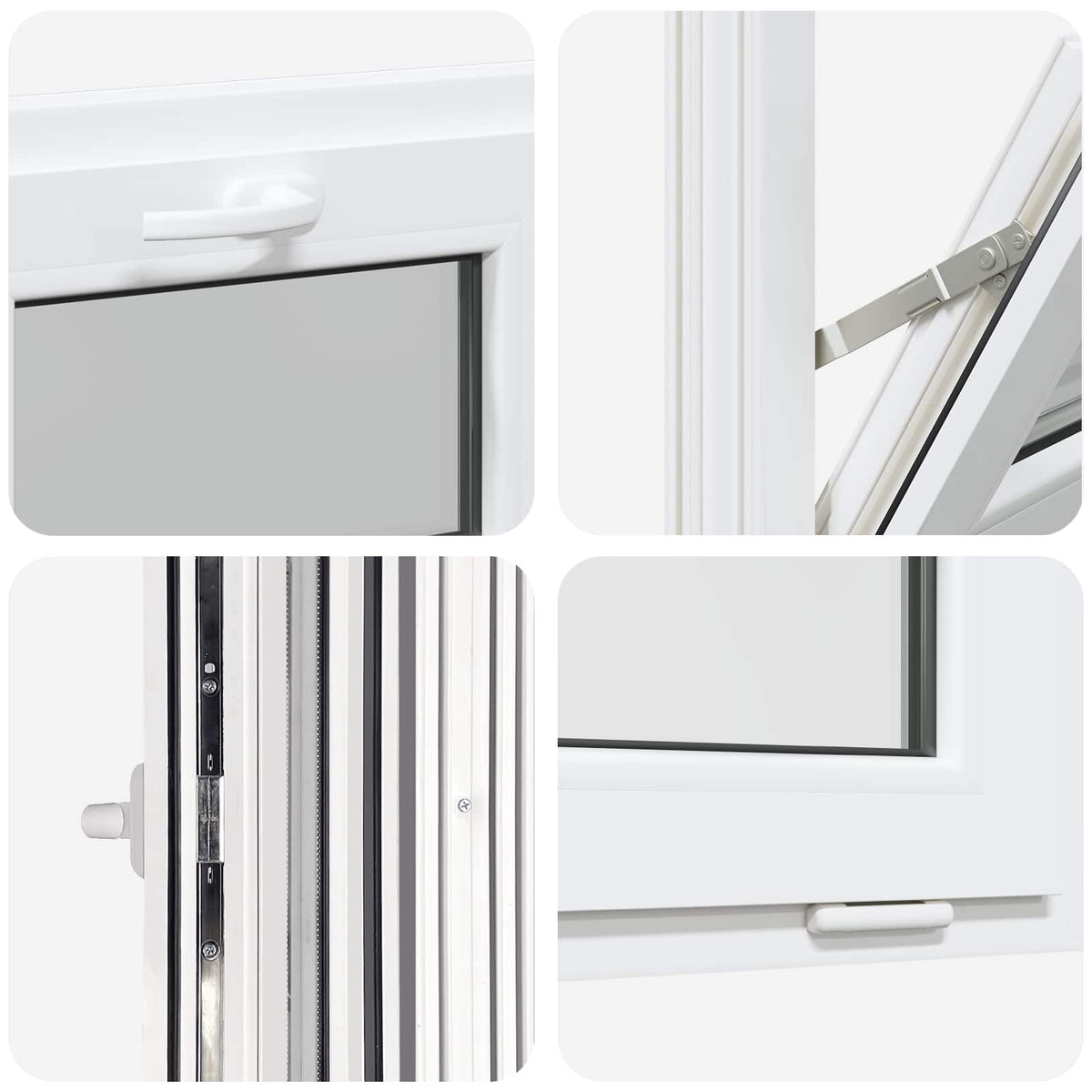 Basement Window Internal Colour White RISOR 65 x 45 cm