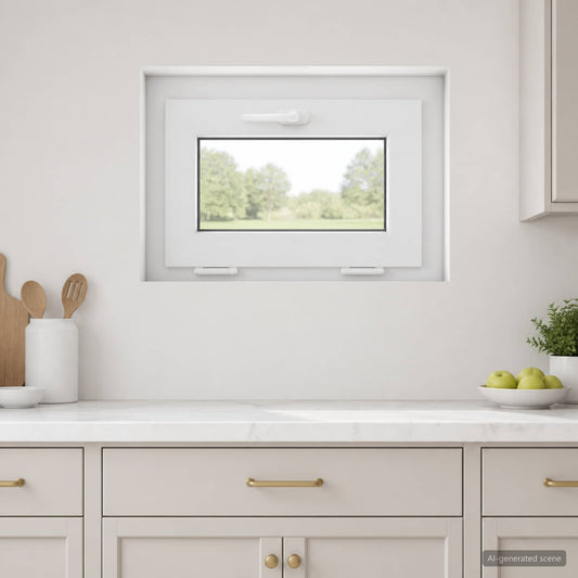 Basement Window Internal Colour White RISOR 65 x 45 cm