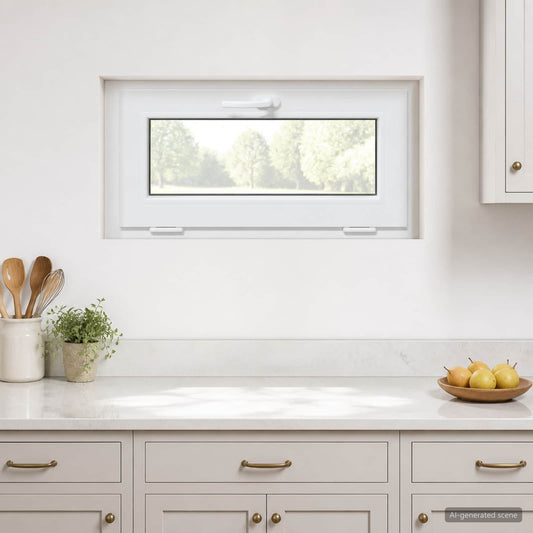 Basement Window Internal Colour White RISOR 85 x 45 cm