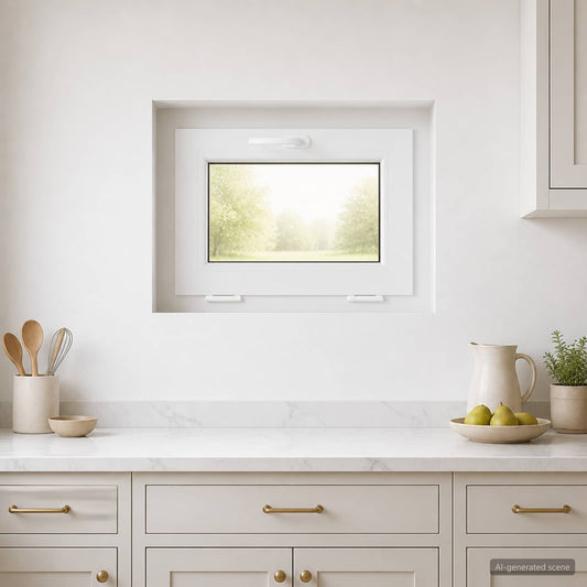 Basement Window Internal Colour White RISOR 50 x 40 cm