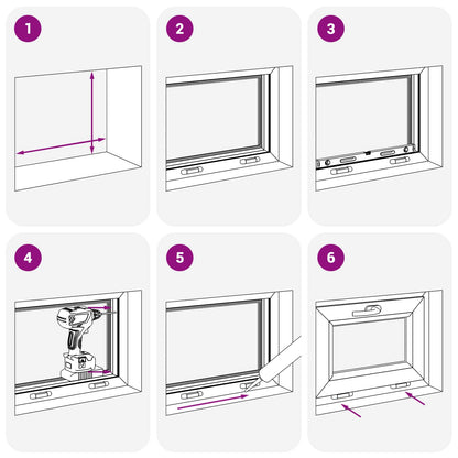 Basement Window Internal Colour White RISOR 55 x 40 cm
