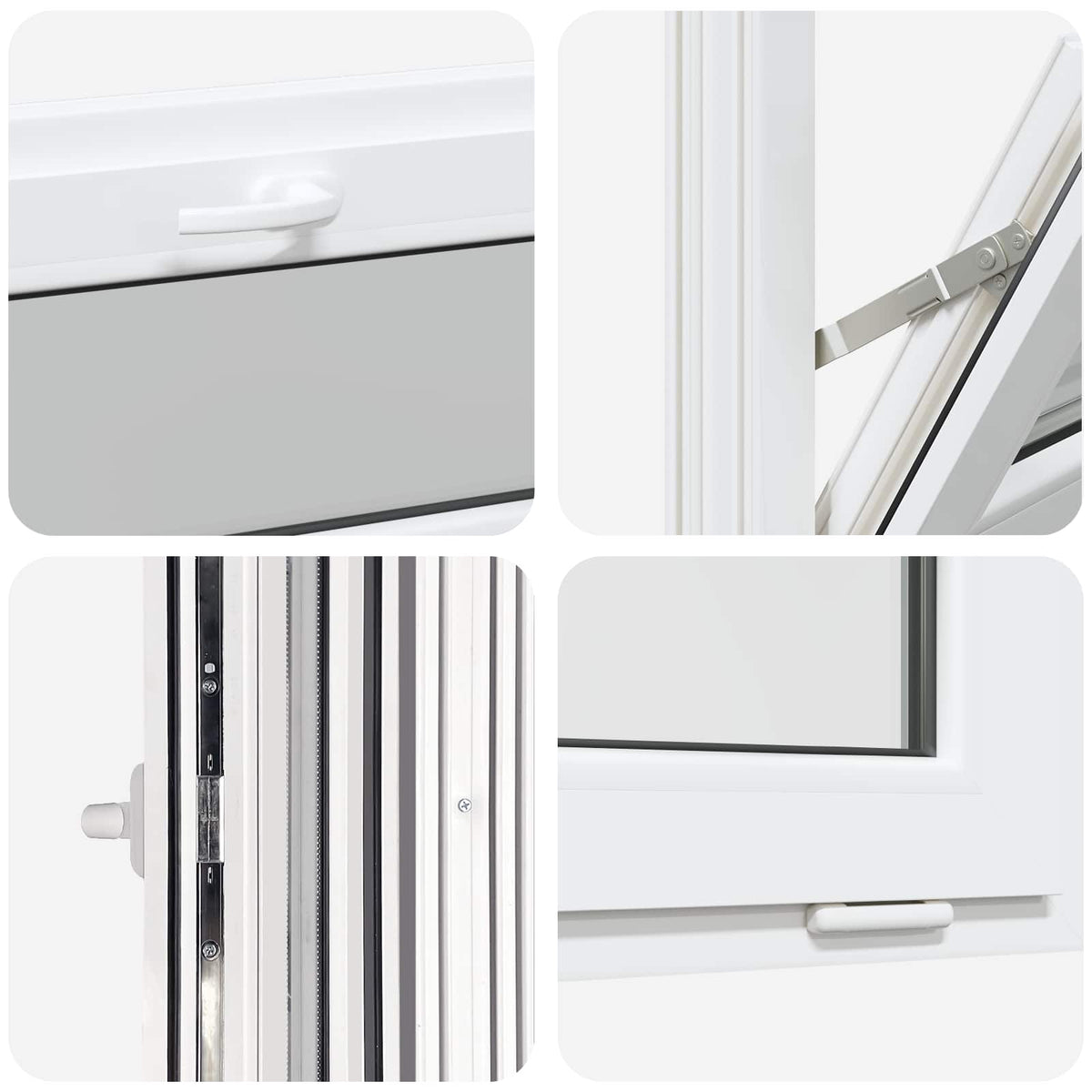 Basement Window Internal Colour White RISOR 65 x 40 cm